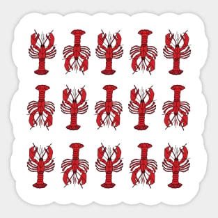 Red Lobsters Sticker